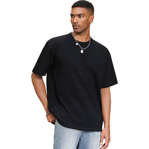 Vente en gros T-shirt 100% coton en vrac Fabricant de t-shirts personnalisés T-shirt épais pour hommes - Product Image 3