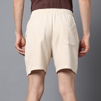 Shorts de sport pour hommes en polyester/coton respirant, de haute qualité, pour l'été, style décontracté, avec poches latérales, motif uni, OEM/ODM