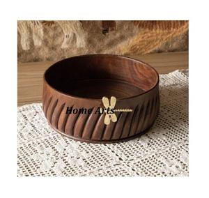 Set Of Four Different Size Chocolates Bowl In Wooden Serving Sweets Dates Bowl For Home Kitchenware Usage - Product Image 3