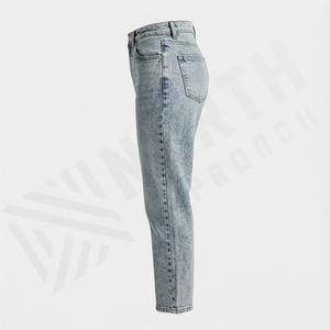 Premium <b>Stretch</b> Breathable Eco-Friendly Straight Casual High Waist Denim <b>Jeans</b> <b>Women's</b> Fashion Streetwear Ladies Trousers - Product Image 3