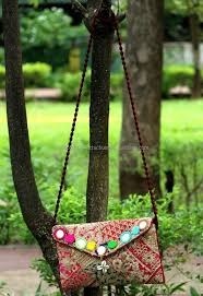 Indian Handmade Vintage Patchwork Mirror Clutch Hippie Style Sling Bags Party Evening Purse Banjara Boho Sling Bag Return Gift - Product Image 2