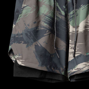 Venta caliente al por mayor de secado rápido personalizado 2 en 1 pantalones cortos para correr atléticos para hombre entrenamiento gimnasio pantalones cortos con bolsillo para teléfono envío DDP - Product Image 3
