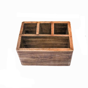 Organisateur en bois dock en bois montre holden commode caddy bureau organisateur bois caddy cadeau au père Fabricant et exportateurs - Product Image 1