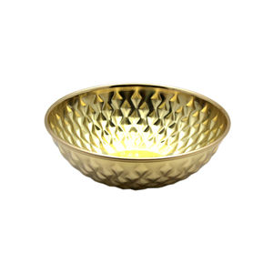 Cuenco de forma redonda de hierro para cocina y mesa de diseño moderno, cuenco para servir de Color melocotón y cuencos decorativos hechos a mano a granel - Product Image 5