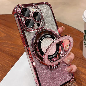 เคสโทรศัพท์กากเพชรพร้อมห่วงตั้งสำหรับ iPhone 17 16 14 Pro Max PLUS เคสโทรศัพท์มือถืออุปกรณ์เสริม - Product Image 1