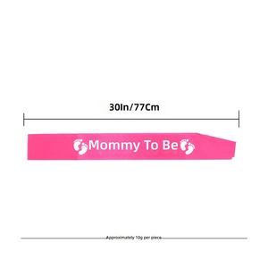Écharpe en satin « Future Maman » pour fête de révélation du sexe du bébé, pour femmes enceintes, fournitures de décoration pour fête de naissance - Product Image 2