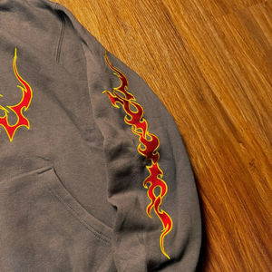 <b>Y2K</b> New Flame Geometric Pattern Embroidered Hoodie American Street Retro Sportswear Street Hip Hop Gothic Loose Man <b>Hoodies</b> - Product Image 4