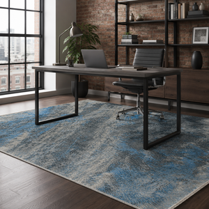 Tapis Weavers RW7044 Contour Navy Moderne Lavable en Chenille – Vente en Gros et Dropshipping – 10 Tailles Disponibles - Product Image 5