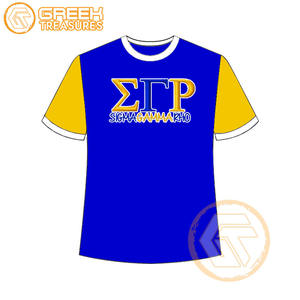 Venta al por mayor Sigma Gamma Rho mujeres camiseta hermandad ropa algodón Jersey alta calidad transpirable camiseta mujeres ropa griega - Product Image 2