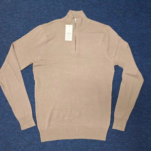 Veste chemise à col montant zippé mi-longue pour homme, en molleton 100% coton biologique, antibactérien, logo frontal, qualité supérieure - Product Image 5