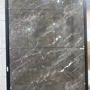 กระเบื้องปูพื้นพอร์ซเลนเคลือบเงาสีขาวดีไซน์ทันสมัย ขนาด 600x600/600x1200 มม. ผิวมันเงา หนา 8-10 มม. - Product Image 1