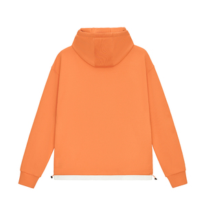 เสื้อฮู้ดแบบสวมหัวสำหรับแฟชั่นฤดูหนาวสีพื้นสไตล์ฮิปฮอปทรงหลวมแบบ350GSM ออกแบบได้ตามต้องการ - Product Image 2
