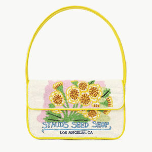 กระเป๋าคลัทช์ลูกปัดแก้วลายดอกไม้เขตร้อน MS Handicraft รูปทรงและสีสันปรับแต่งได้ กระเป๋าสไตล์เม็กซิกันสำหรับงานปาร์ตี้ พร้อมสายสะพายข้าง - Product Image 1