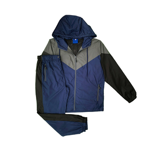 Veste d'hiver à col montant style streetwear pour hommes coupe-vent à manches longues respirant toile capuche tissu enduit vestes pour hommes - Product Image 1