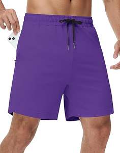 Pantalones Cortos Deportivos Ligeros de Algodón para Hombre, Corte Holgado, Secado Rápido, para Entrenamiento, Yoga, Fitness, Elásticos, para Estar en Casa, Correr, Estirar - Product Image 1