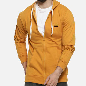 Sweat à capuche à fermeture éclair de coupe normale de haute qualité avec logo personnalisé Sweat à capuche zippé vierge uni Sweats à capuche personnalisés unisexes à prix raisonnable - Product Image 1