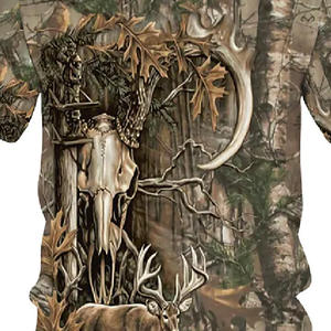 Camisetas de caza de diseño profesional para hombres, nuevo estilo, buena venta, hecho a medida, algodón, ligero, manga corta, impermeable - Product Image 3