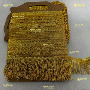 Custom Gold Bullion Wire Fringe | High Quality Metallic <b>Tassel</b> <b>Trim</b> for Church Vestments & Clergy Garments - Product Image 2