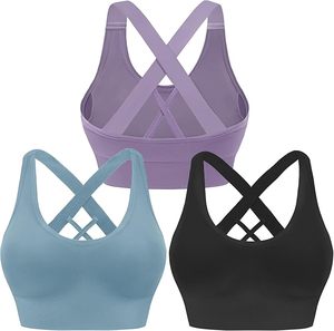 Soutien-gorge de sport pour femmes de qualité supérieure, ultra confortable, respirant, avec logo sur le devant, pour la course à pied et l'entraînement, utilisation flexible pour adultes - Product Image 6