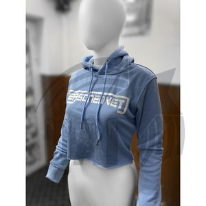 Sudadera con Capucha Corta para Mujer, Diseño Personalizado de Alta Calidad, Nueva Colección 2025, Hombros Caídos, Corte Holgado, Felpa de Algodón Sólido, Transpirable - Product Image 2