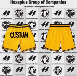 Pantalones cortos de baloncesto atléticos largos para hombre de etiqueta privada, pantalones cortos de gimnasio de pana Vintage con bordado personalizado de malla transpirable - Product Image 5