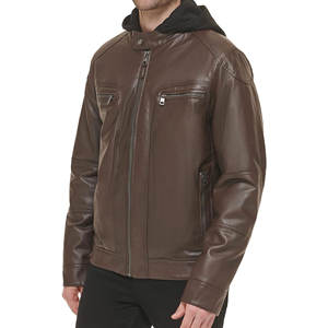 Chaqueta de cuero para hombre de diseño personalizado y abrigo de cuero único para hombre para invierno cálido y uso diario - Product Image 6