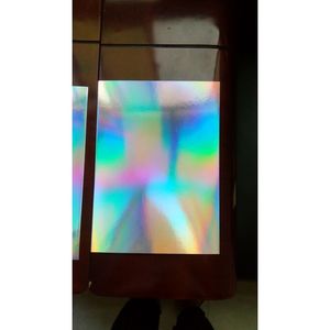 Películas Holográficas Acrílicas Adhesivas de una Sola Cara, sin Costuras, Color Arcoíris Plateado, Película Holográfica Plateada Arcoíris sin Costuras - Product Image 1