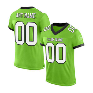 Nouveau design, maillots de football américain pour hommes, personnalisés, tous les logos et numéros d'équipe imprimés, 100% polyester, respirant, séchage rapide, manches courtes - Product Image 1