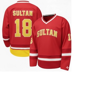 Service OEM en gros, personnalisez votre design, logo imprimé par transfert thermique, jersey de hockey unisexe pour adultes en spandex/polyester - Product Image 1