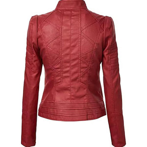 Chaqueta de Cuero Elegante para Mujer que Brinda Sensación de Calidez y Diseño Moderno para Uso en Exteriores y Casual - Product Image 6
