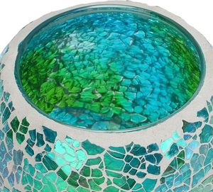Décoration de la maison fait à la main romantique Offre Spéciale mosaïque verre chauffe-plat bougeoir bocaux pour bars mariage de ARTISAN AURA - Product Image 5