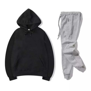 Vente en gros de survêtement de couleur bleue pour hommes, survêtement de Jogging en plein air Oem, sweat-shirt d'hiver pour homme, pantalon de survêtement - Product Image 4