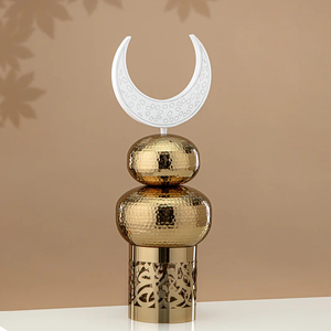 Ensemble de 3 bougeoirs de style du Golfe avec calligraphie arabe, ambiance élégante et stabilité, article tendance - Product Image 4