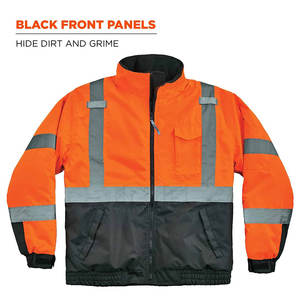 Chaqueta de Trabajo para Hombre de Alta Visibilidad, Nueva, Invernal, Reflectante, Transpirable, de Poliéster, con Certificación CE, de Alta Calidad - Product Image 5