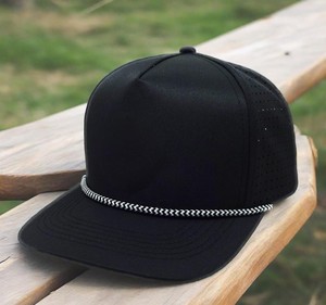 Proveedor de Vietnam ofrece gorra de béisbol deportiva personalizada de 5 paneles, gorra de Golf impermeable, perforación de agujeros cortada con láser, venta al por mayor, deportiva plana - Product Image 1