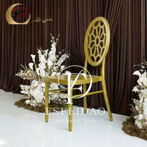 Wholesale Iron Fabric Spray <b>Painted</b> Golden Phoenix Modern Customizable Color Outdoor Dining Wedding Living Room Home Furniture - Product Image 4