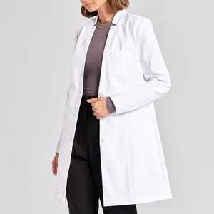 Bata de laboratorio blanca unisex, uniforme de algodón y poliéster para médicos y enfermeras, uniformes hospitalarios para hombres y mujeres - Product Image 6