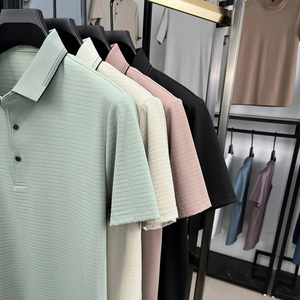 Recién llegado Polo para hombre Primavera Otoño Diseño de bolsillo Camiseta de moda Color Block Ropa de hombre - Product Image 6