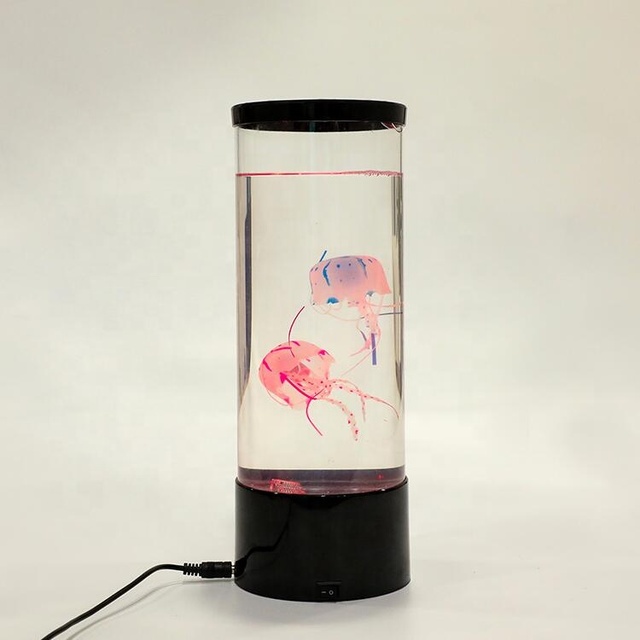Hot Sell Fantasy Jellyfish Lamp, 7 Color Changing Electric Round Jelly Fish Aquarium Lava Lamp