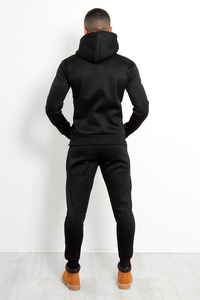 Venta al por mayor 100% chándales de Jogger de algodón para los hombres Slim Fit chándal con tela polar gimnasio chándal diseño para el invierno - Product Image 5
