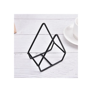 Metal <b>coaster</b> Holder Triangle Shape for Round <b>coaster</b> Best <b>Black</b> Powder Coating with Metal <b>coaster</b> Stand for Home & Tabletop - Product Image 4