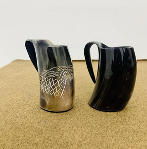Jarra de Cuerno de Búfalo, Jarra de Cerveza Vikinga Auténtica, Jarra de Cuerno Personalizada en Oferta, Jarra de Café de Cuerno Genuino Apta para Alimentos - Product Image 4
