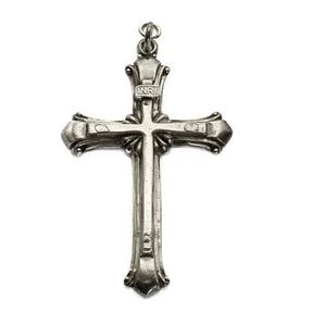 Pendentif croix en argent pour hommes Style punk classique Garçon Tendance Bijoux en argent Ornement et crucifix Article d'église d'autel - Product Image 1