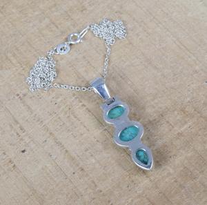 Turquoise Gemstone Gros Pendentif 925 Sterling Silver Fine Jewelry Pendentif Avec 925 Timbre Argent Femmes Pendentif Bijoux - Product Image 3