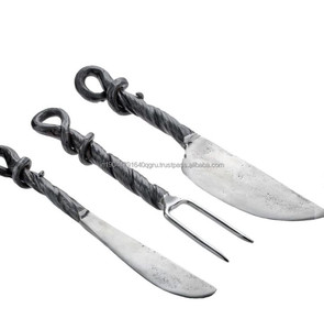 Hot Sale <b>Set</b> of 3 Antique Finished Hand Forged Metal <b>Cheese</b> <b>Set</b> - Product Image 1