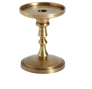 Elegant <b>Gold</b>-Finished Handcrafted <b>Pillar</b> <b>Candle</b> Stand for Home Interior Lighting Wedding & Easter Decoration - Product Image 1