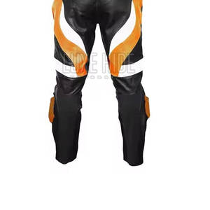 Para la venta Hombres Moda Slim Fit Moto Pantalones de cuero Ropa casual Original Moto Pantalón de cuero - Product Image 5