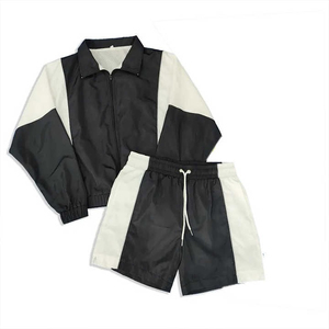 Conjuntos cortos cortavientos para hombre de último diseño, conjunto de pantalones cortos cortavientos para hombre, conjunto cortavientos de nailon para hombre - Product Image 5