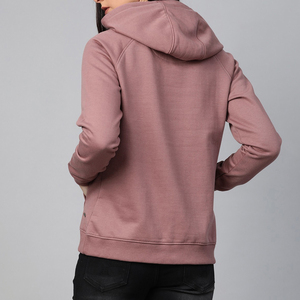 2025 High Quality Custom Solid Winter Long Front Logo Women's Casual <b>Comfy</b> Breathable Lined Fleece Pullover Hoodie 100% Cotton - Product Image 5