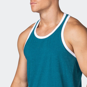 Débardeur musculaire sans manches pour homme, coupe ajustée, faible MOQ, prix raisonnable, vêtements de sport avec service OEM, impression de logo personnalisé - Product Image 5